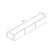 Comoda TV Rigel - White, Alb, 180x30x32 cm